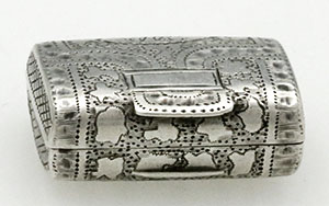 Samuel Pemberton satchel form silver vinaigrette